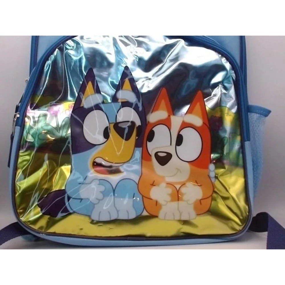 Bluey & Bingo Outside Backpack 16  with large front pocket, BRAND NEW WITH TAGS